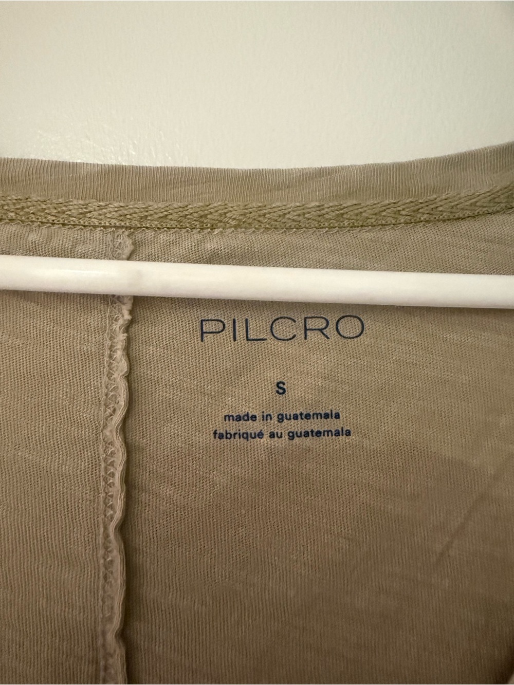 Anthropologie Pilcro Jordyn deep V-Neck oversized tee in Oyster NEW WITH TAGS! - Picture 5 of 11